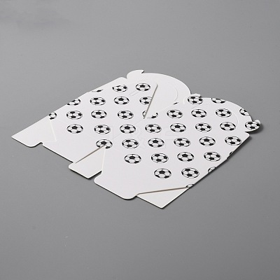 Football Pattern Kraft Paper Candy Boxes CON-WH0084-34A-1