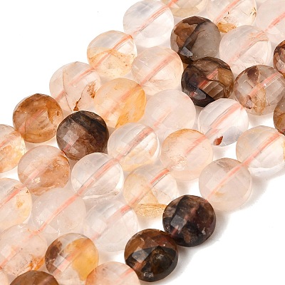 Natural Yellow Hematoid Quartz Golden Healer Quartz Beads Strands GG-CBA4808-H01-01-1