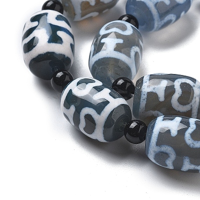 Tibetan Style dZi Beads Strands G-NH0037-C07-02-1