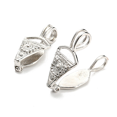 Rack Plating Brass Cage Pendants KK-D050-04P-1