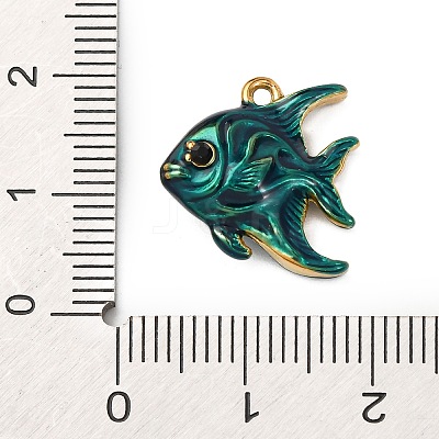 304 Stainless Steel Enamel Pendants STAS-B112-01G-03-1
