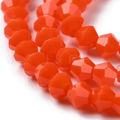 Opaque Solid Color Imitation Jade Glass Beads Strands EGLA-A039-P4mm-D03-1