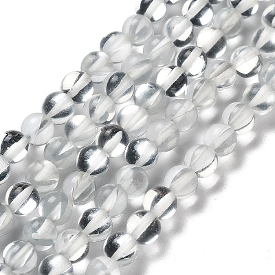 Synthetic Moonstone Beads Strands G-P528-J01-09-1