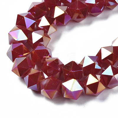 Electroplate Glass Beads Strands EGLA-S194-14A-A05-1