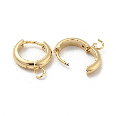201 Stainless Steel Huggie Hoop Earring Findings STAS-P283-01X-G-1