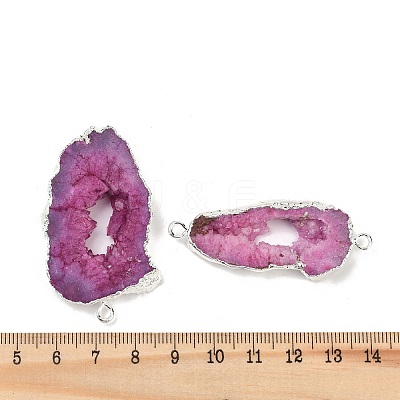 Dyed Natural Druzy Agate links G-R012-05S-04-1