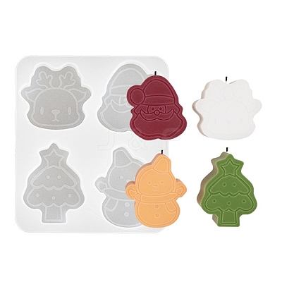 Christmas Theme DIY Silicone Candle Molds SIMO-P010-A02-1