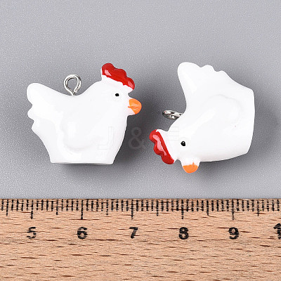 Opaque Resin Pendants X-RESI-S356-068-1