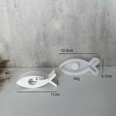 Fish Candle Holder Silhouette Silicone Molds LS-SIL-B050-01A-1