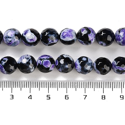 Natural Fire Crackle Agate Beads Strands G-M437-A01-01I-1