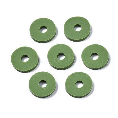 Handmade Polymer Clay Beads CLAY-R067-8.0mm-B43-1