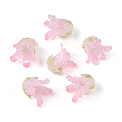 Heat Shrink Acrylic Bead Caps OACR-N155-04B-1
