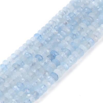 Natural Aquamarine Beads Strands G-E194-12-01-1
