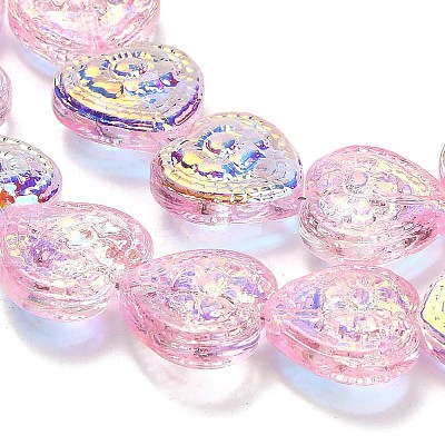 Electroplate Baking Paint Glass Beads Strands EGLA-K061-13A-AB04-1