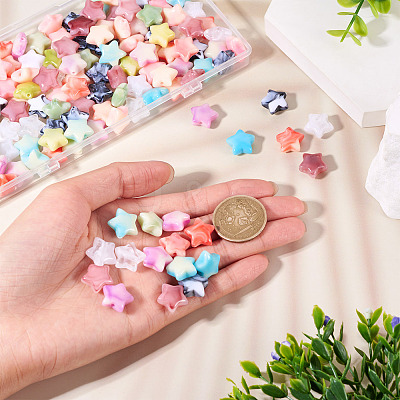 150Pcs Acrylic Beads OACR-TA0003-55-1