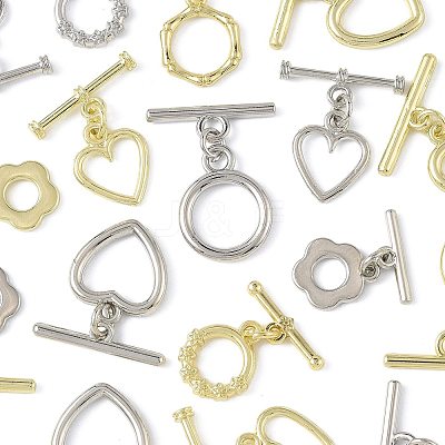 20Pcs 12 Styles Alloy Toggle Clasps FIND-FS0004-53-1