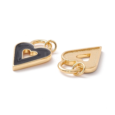 Rack Plating Brass Enamel Pendants KK-D073-26G-03-1