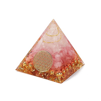 Orgonite Pyramid Resin Display Decorations DJEW-I017-01E-1