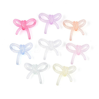 Luminous Frosted Transparent Acrylic Beads TACR-T029-24M-1