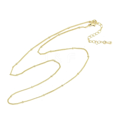 Rack Plating Brass Satellite Chain Necklaces for Women NJEW-H049-01G-1
