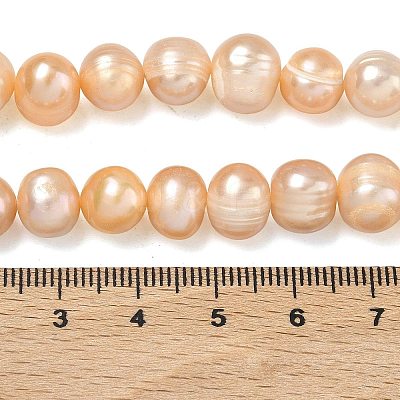 Natural Cultured Freshwater Pearl Beads Strands PEAR-L034-12D-1