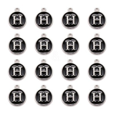 Platinum Plated Alloy Charms ENAM-S118-02H-P-1