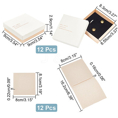 Cardboard Jewelry Storage Gift Boxes LS-CON-WH0084-61A-1