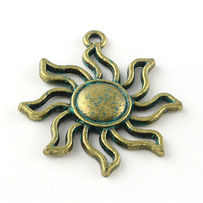 Sun Zinc Alloy Pendants X-PALLOY-R065-173-LF-1