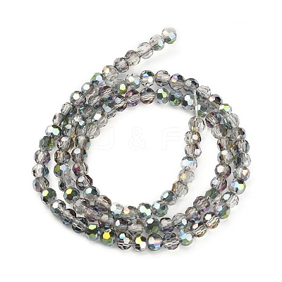 Electroplate Glass Beads Strands X-EGLA-D021-15-1