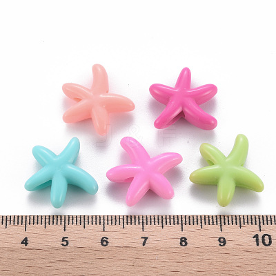 Opaque Acrylic Beads X-MACR-S373-22A-1