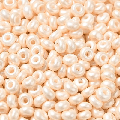 Baking Paint Luster Glass Seed Beads SEED-B001-04A-02-1