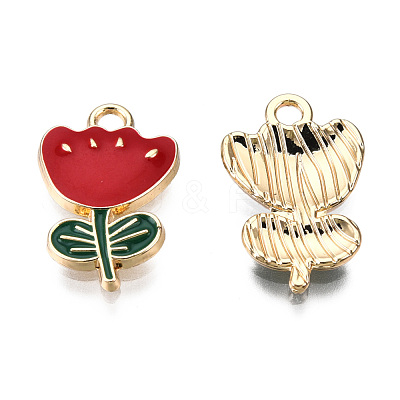 Eco-Friendly Zinc Alloy  Pendants ENAM-R051-07-01G-NR-1