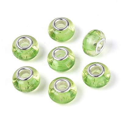 Rondelle Resin European Beads RPDL-A001-01-09-1