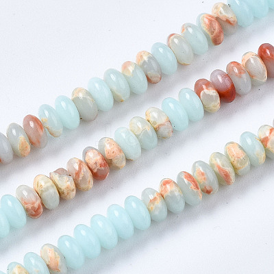 Synthetic Aqua Terra Jasper Beads Strands G-S366-102A-1
