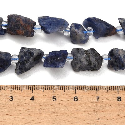 Raw Rough Natural Sodalite Beads Strands GG-CBA0B77-A01-01-1