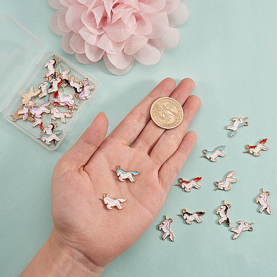 Alloy Enamel Pendants ENAM-CJ0001-41-1