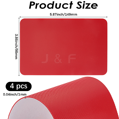 4Pcs Rectangle Silicone Non-Slip Ball-of-Foot Cushions DIY-GF0012-80B-1