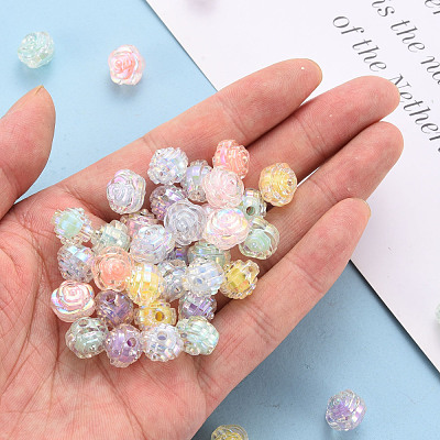 Transparent Acrylic Beads TACR-T024-06B-1