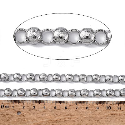 304 Stainless Steel Flat Round Link Chains CHS-B006-01P-1