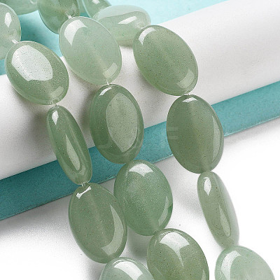 Natural Green Aventurine Beads Strands G-P528-M25-01-1