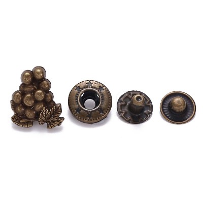 Brass Snap Buttons SNAP-S012-004-RS-1