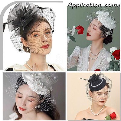 4Pcs 2 Colors Imitation Hemp Hat Embryo DIY-GF0009-73-1