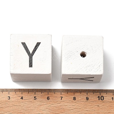 Wood European Beads WOOD-I014-02Y-1