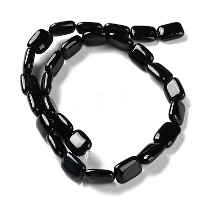 Natural Black Onyx Beads Strands G-K357-D03-01-1