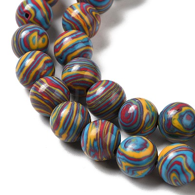 Synthetic Malachite Dyed Beads Strands G-P507-02A-06-1