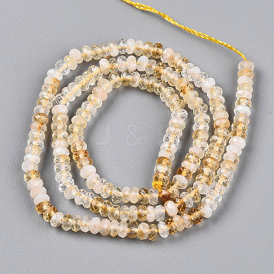 Natural Citrine(Heated) Beads Strands G-T141-43-1