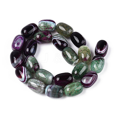 Natural Agate Beads Strands G-N356-02A-03-1