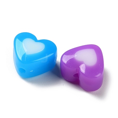 Two Tone Opaque Acrylic Beads SACR-I005-05A-1