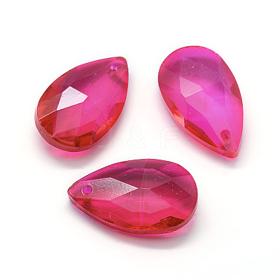 Faceted Glass Pendants X-GLAA-F069-L-A19-1