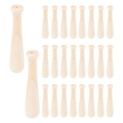 100Pcs Wooden Baseball Bat Ornaments WOOD-PH0003-78-1